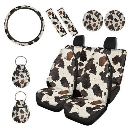 Brown Beige Cow Pattern