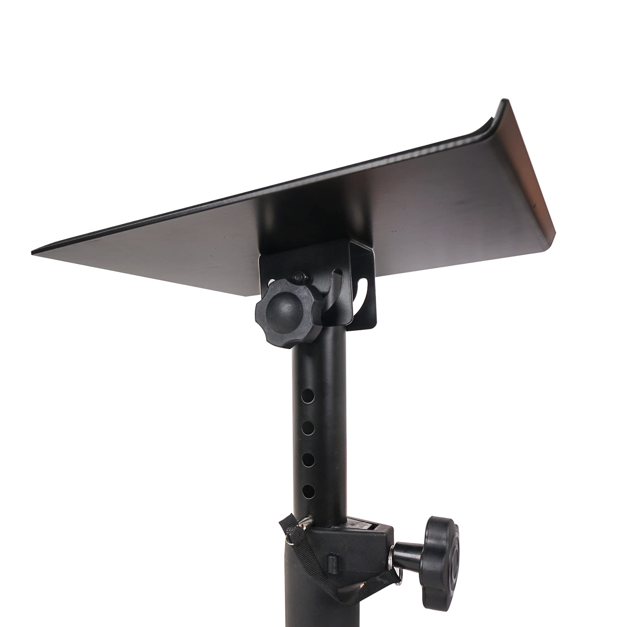 Sound Town 2-Pack Adjustable Studio Monitor Speaker Stands - Clamp-On Desktop Mount for Horizontal/Vertical Positioning (STSD-DCM-PAIR) - Perfect for Home Recording, Podcasting & Music Production Studios