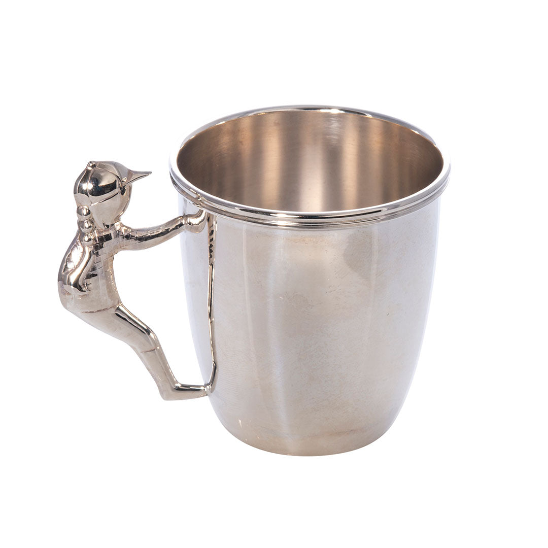 Sterling Silver Baby Cup with Handle for Little Girls - Perfect for Christening, First Birthday Gifts & Special Occasions