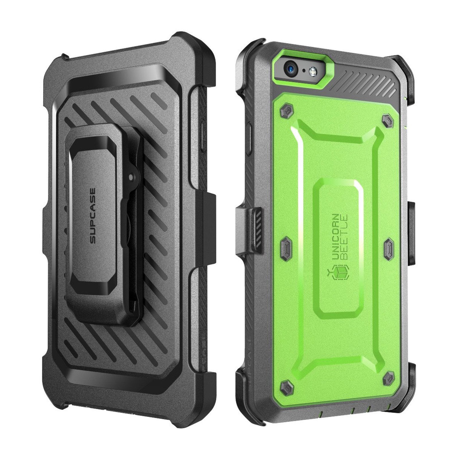 iPhone 6 / 6S Unicorn Beetle Pro Full Body Rugged Holster Case with Built-in Screen Protector - Shockproof, Dirtproof & Drop Protection - Perfect for Outdoor, Construction & Active Lifestyle (Green)