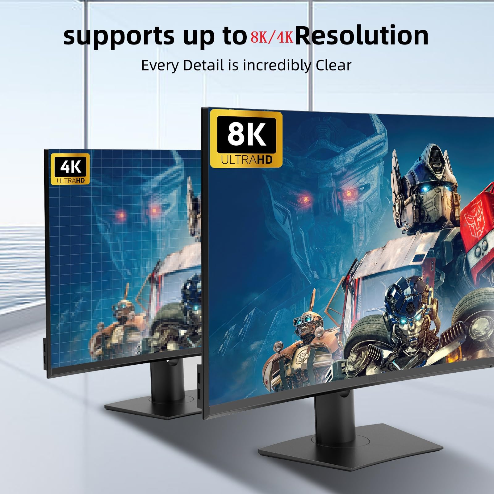 8K@60Hz 4K@120Hz HDMI Switch 3 in 1 Out with Wired Controller - 3 Port HDMI Switcher Selector Supports 3D HDR, KVM Switch - Compatible with PS5, Xbox, Nintendo Switch, Roku TV, Fire TV - Perfect for Home Theater, Gaming & Multi-Device Setup