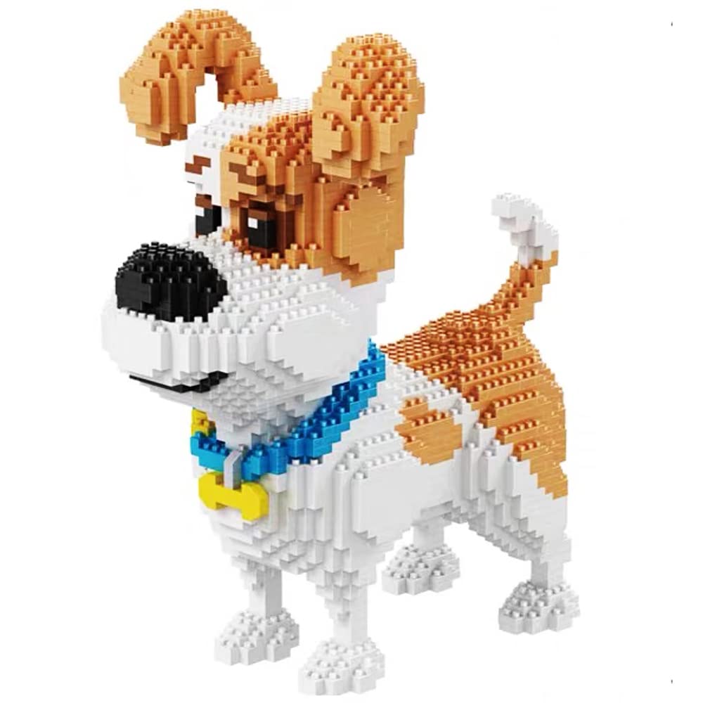 2100PCS Mini Dog Building Blocks Set - 3D Puzzle Pet Toy Bricks for Kids & Adults | Creative Micro Blocks for DIY Animal Models, STEM Learning & Home Decoration (Standing Mike Dog Design)