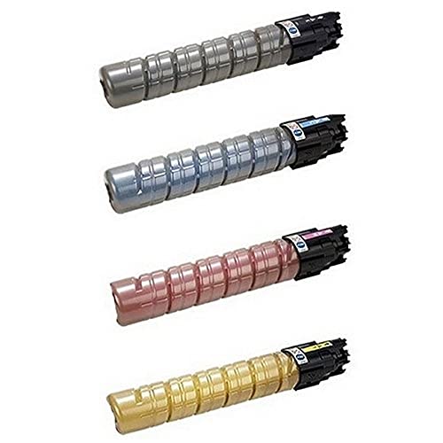 Compatible Replacement Toner Cartridge Combo Pack (BK/C/M/Y) for Gestetner MP-C2030/C2050/C2530/C2550 - Type MP-C2550 (841280BCMY) - Perfect for Office Printing & High-Volume Copying