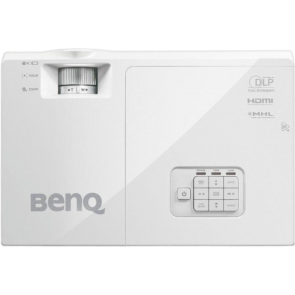 BenQ MW727 WXGA DLP Multimedia Projector - 4000 Lumens, 1080p Support, 3D Ready for Home Theater, Office Presentations & Outdoor Movie Nights