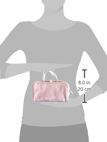 Rucci Pink Travel Cosmetic Bag for Women - Waterproof Makeup Organizer with Zipper, Perfect for Travel, Gym, and Daily Use