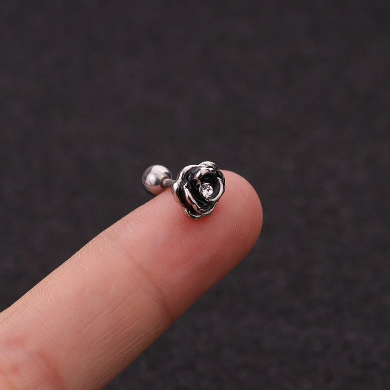 16G Heart Stud Love Conch Upper Ear Piercing Studs - HSPJ1915 | Dainty Cartilage Earrings for Women, Perfect for Everyday Wear & Special Occasions