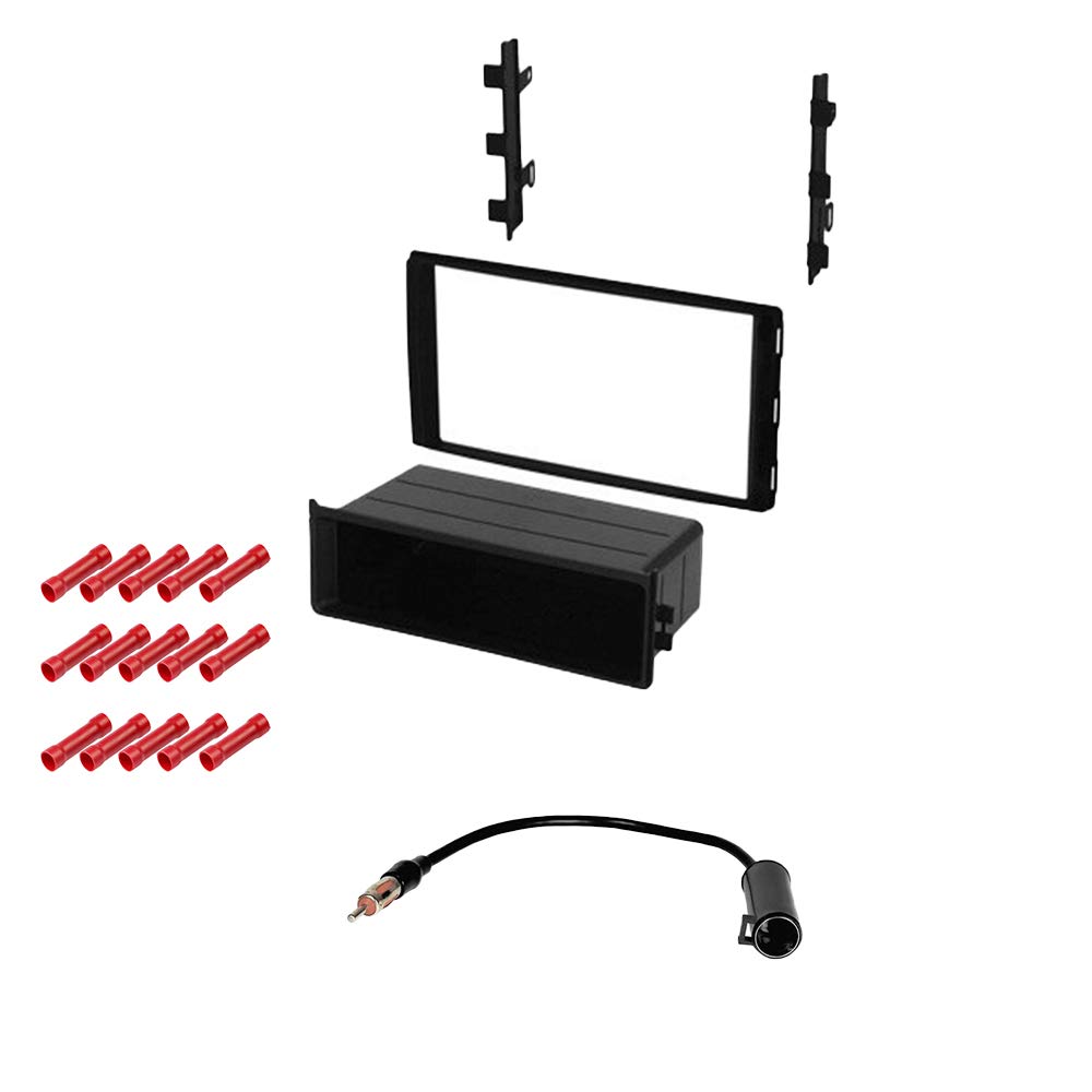 Nissan Quest 2013-2016 Car Stereo Installation Kit - CACHÉ KIT422 Bundle with Dash Mounting Kit & Antenna Adapter for Single/Double DIN Radio Receivers (4-Piece Set) - Perfect for Aftermarket Radio Upgrades & DIY Car Audio Installations