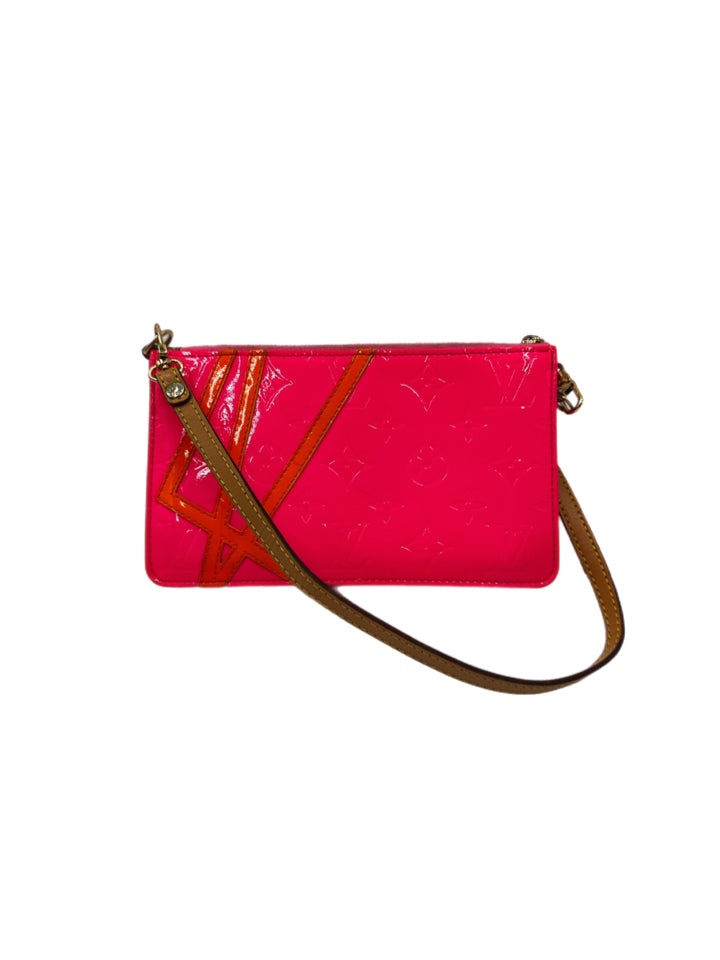 Authentic Louis Vuitton Robert Wilson Lexington Fluo Rose Vernis Pochette Handbag - Luxury Evening Clutch for Women, Perfect for Parties & Special Occasions