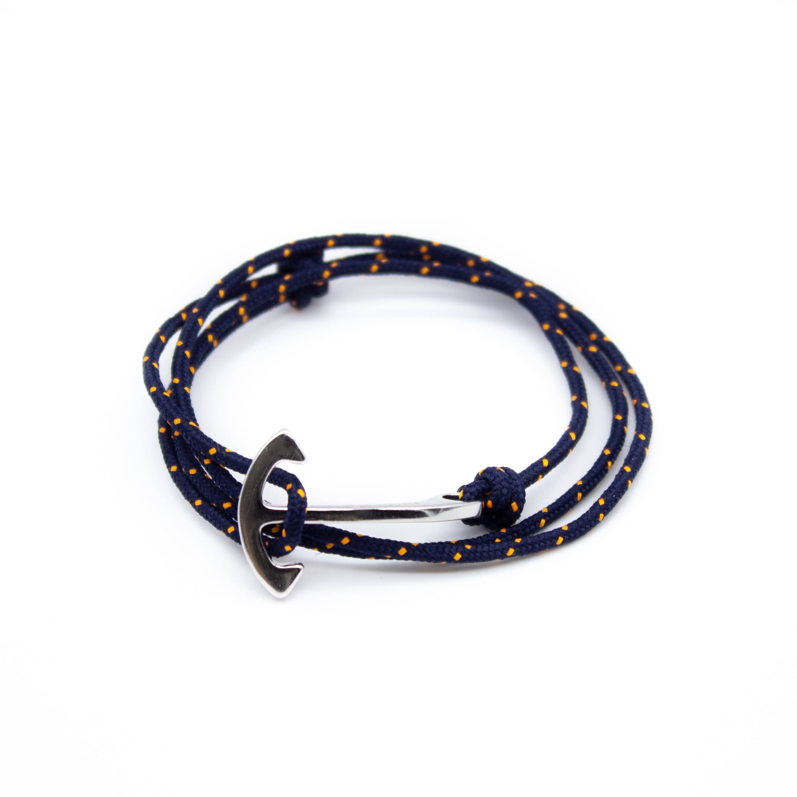 Atlantic 004 - Navy with Orange Polka Dot