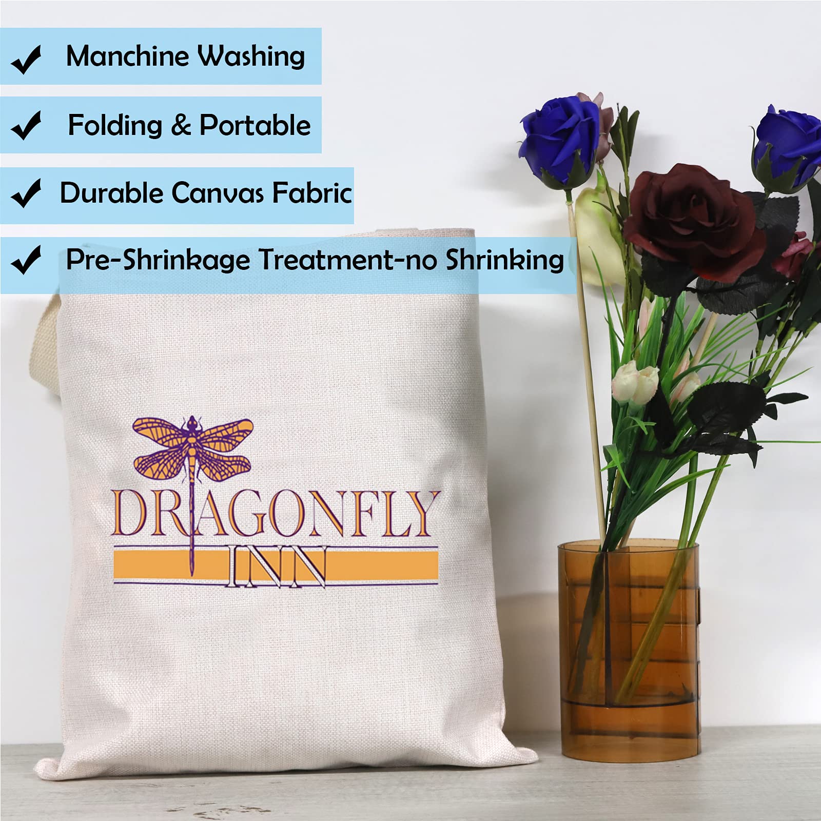 Dragonfly Inn Inspired Cosmetic Makeup Bag - Perfect Gift for TV Show Lovers & Fans | Travel Organizer, Fandom Merchandise, Great for Cosmetics Storage & Travel Essentials