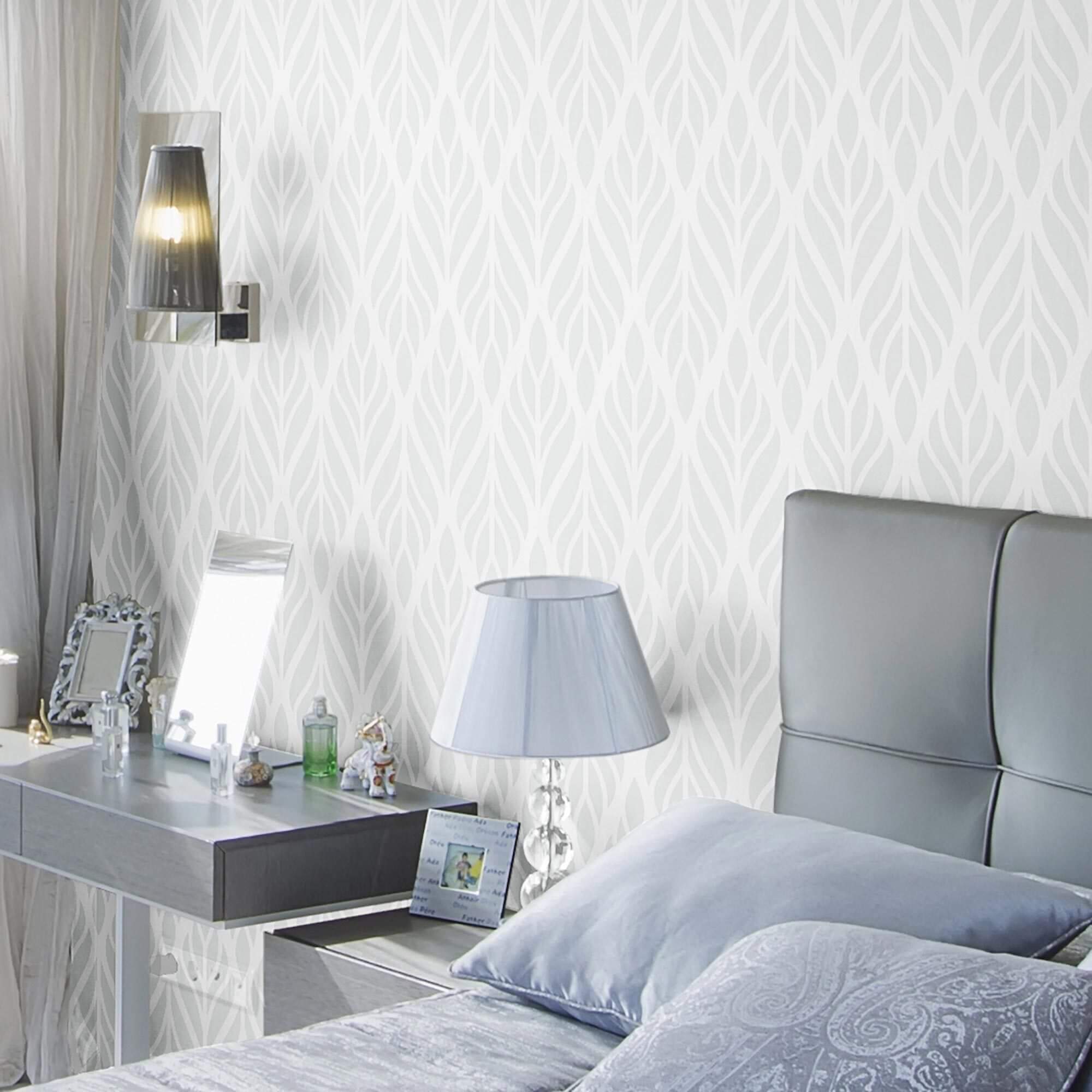 Geometric Peel and Stick Removable Wallpaper - Self-Adhesive Decorative Wall Covering for Bedroom, Living Room, Nursery & Office - Easy to Install & Remove - Modern Home Decor (Style 7958)
