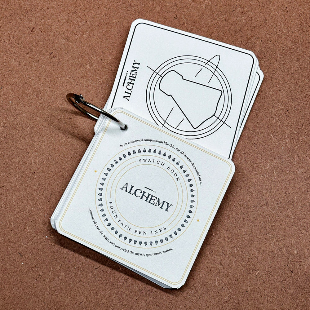 Endless Alchemy Ink Swatch Booklet - Premium Watercolor & Calligraphy Sample Book for Artists - Perfect for Painting, Lettering & Mixed Media Projects