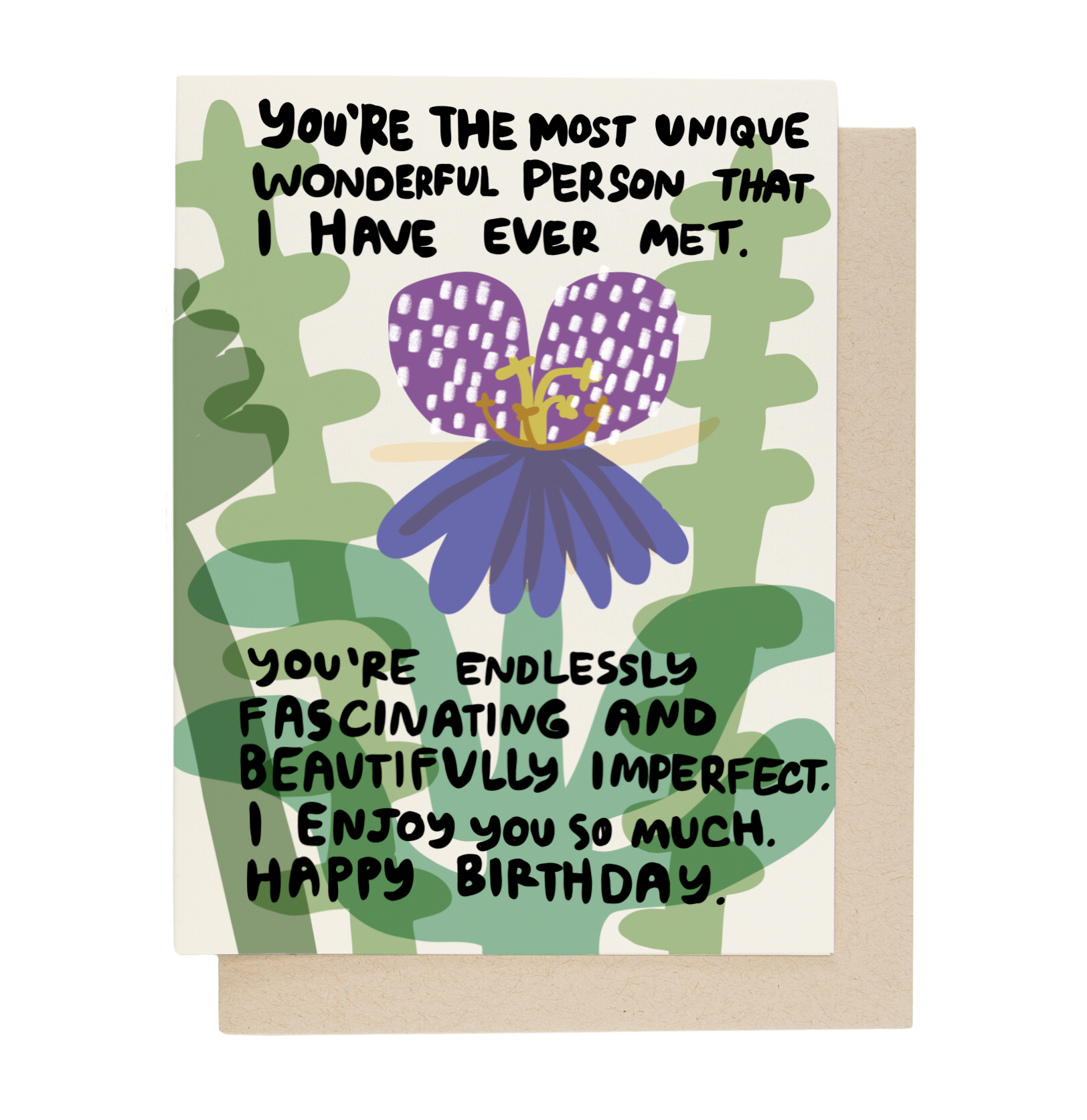 I Enjoy You Card - Thoughtful Greeting Card for Friends & Loved Ones - Perfect for Birthdays, Anniversaries & Special Occasions