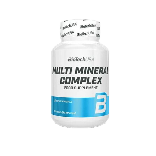 BioTechUSA Multi Mineral Complex 100 Tablets - Essential Minerals & Vitamins for Immune Support, Bone Health & Energy Boost | Daily Supplement for Men & Women