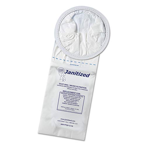Eureka Sanitaire BP-1 2-Ply Micron Janitized Plus Vacuum Cleaner Bags - 100 Bags Case (OEM #62112) - Compatible with Eureka & Sanitaire Vacuums - Perfect for Home, Office & Commercial Cleaning