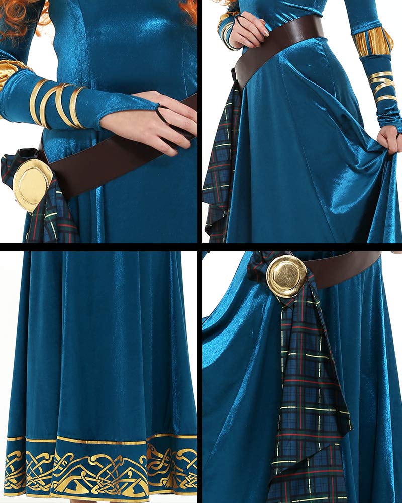 Miccostumes Women's Princess Adult Dress - Elegant Cosplay Costume for Halloween, Renaissance Fairs & Themed Parties | Official Licensed Costume