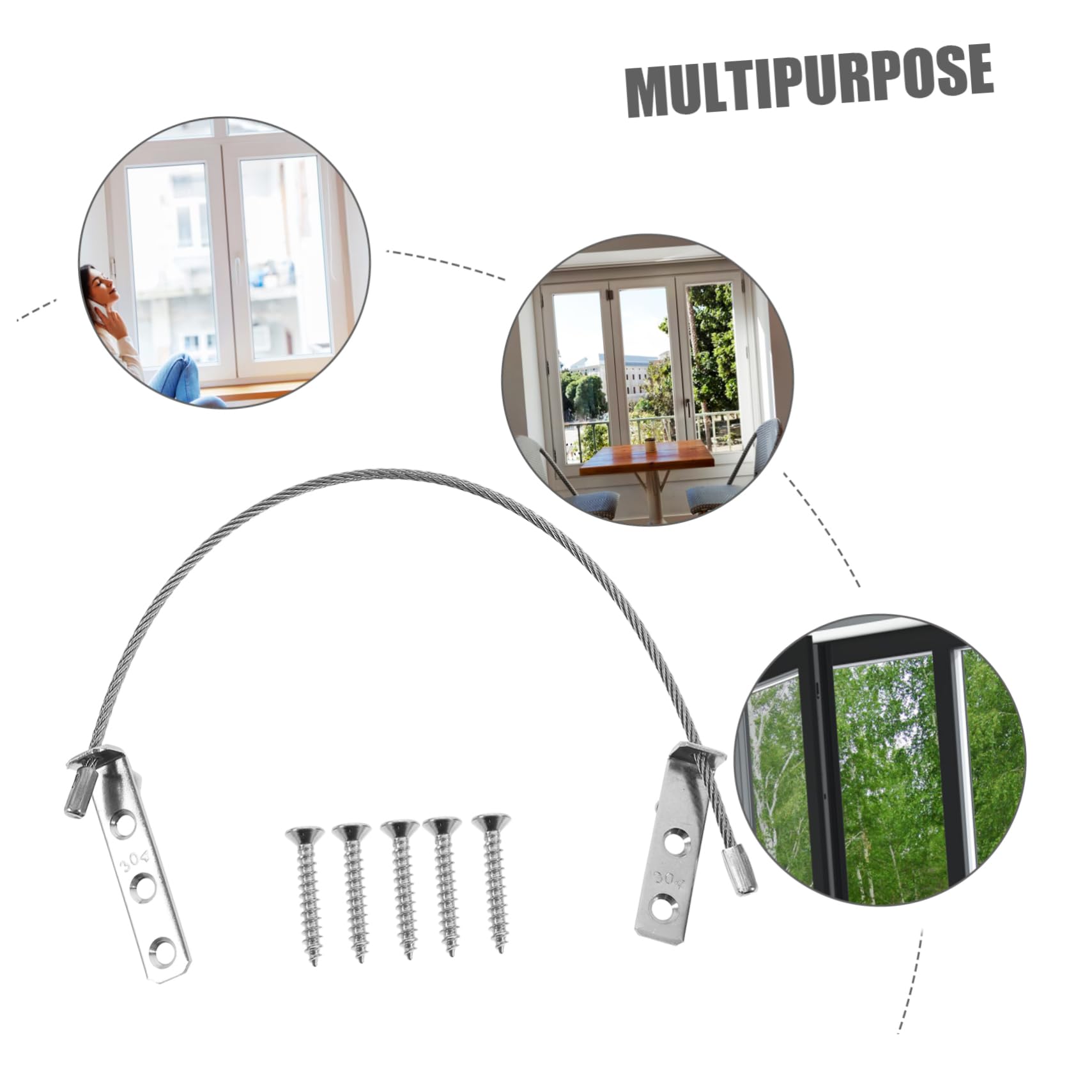 MUCKLILY Child Proof Window Guards & Safety Locks - Easy Installation for Home Security | Prevent Falls & Protect Kids | Ideal for Apartments, Nurseries & High-Rise Windows