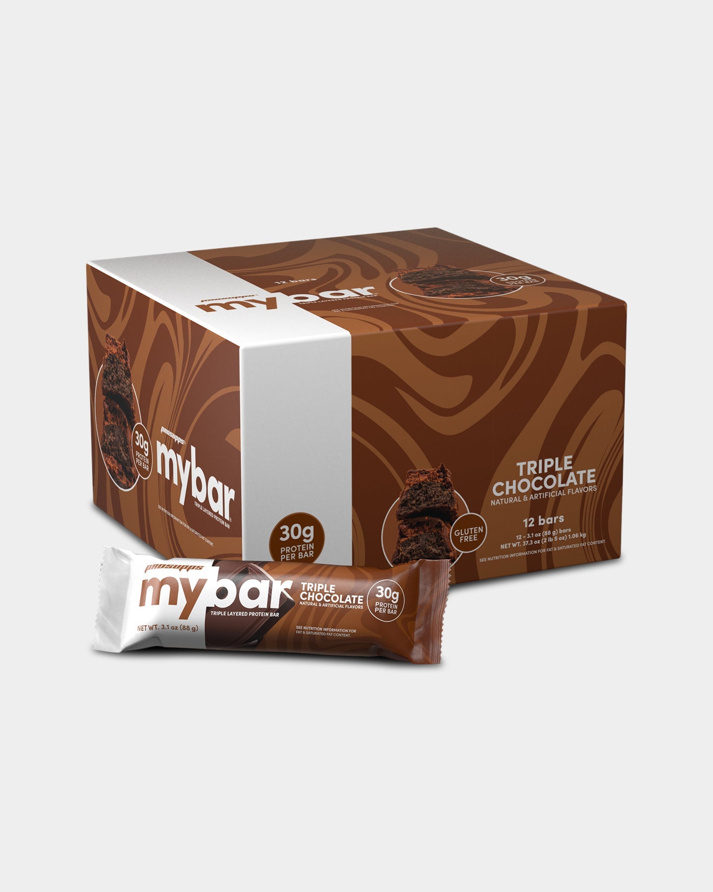 Pro Supps Mybar Protein Bar - 12 Count Pack | High Protein Snack for Workout Recovery, Energy Boost & On-the-Go Nutrition