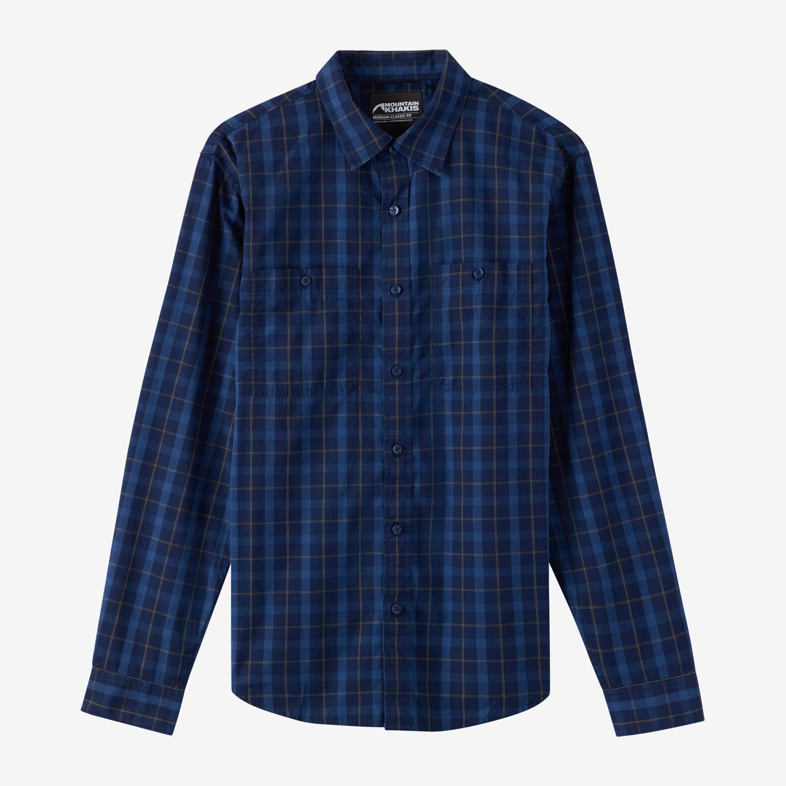Midtown Long Sleeve Woven Shirt for Men - Casual Button Down Shirt with Comfort Fit - Perfect for Office, Business Casual & Outdoor Activities
