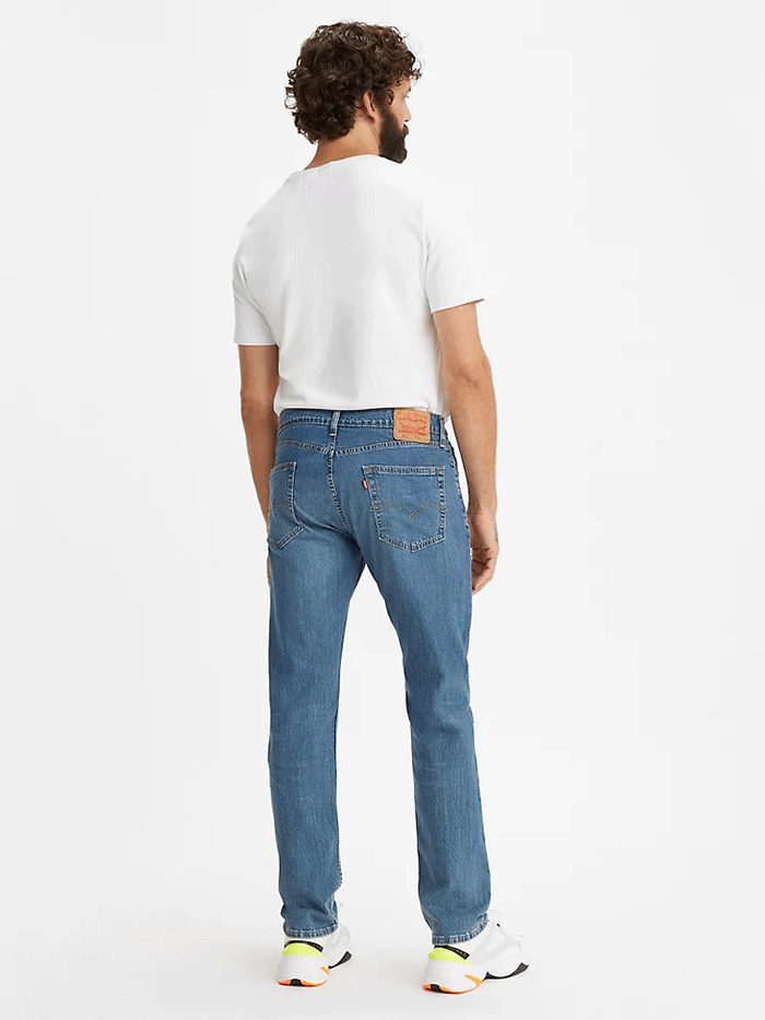 Levi's 505 Regular Fit Stretch Jeans for Men | Medium Wash Denim Pants | Comfortable & Stylish Casual Wear for Everyday Use