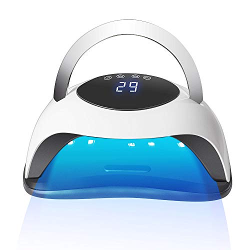 Professional 120W LED Nail Lamp for Gel Polish - 4 Timer Settings, Fast Drying UV/LED Light for Manicure & Pedicure - Salon Quality Nail Dryer Machine (110V, USA Stock) | Perfect for Home Nail Care, Salon Professionals & DIY Gel Nail Art Enthusiasts