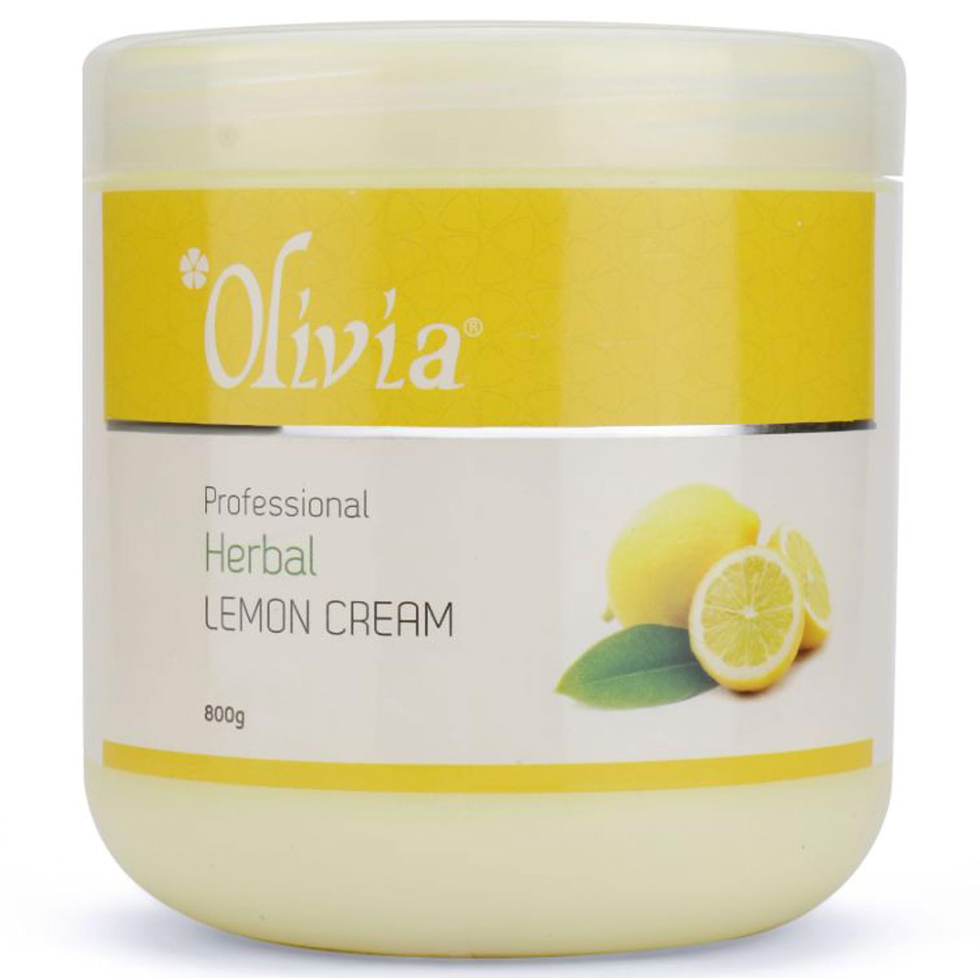 Olivia Herbal Lemon Facial Massage Cream - 800g for Deep Hydration & Skin Rejuvenation | Perfect for Spa Days & At-Home Skincare Routines