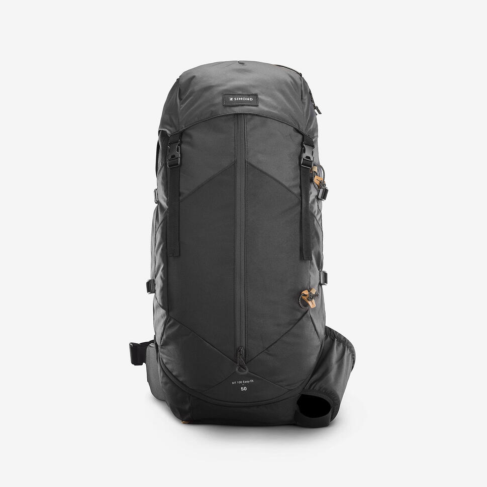 Simond MT100 Easyfit 50L Men's Hiking Backpack - Lightweight Waterproof Travel Backpack for Camping, Trekking & Outdoor Adventures