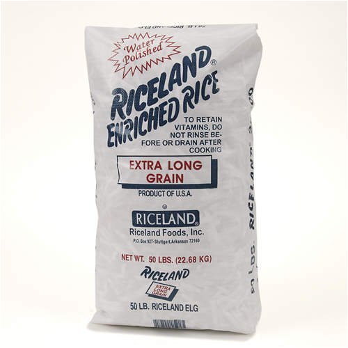 Riceland Extra Long Grain White Rice - 50 lb Bulk Bag for Restaurants, Catering & Home Cooking | Premium Quality Rice for Stir Fry, Rice Bowls & Side Dishes