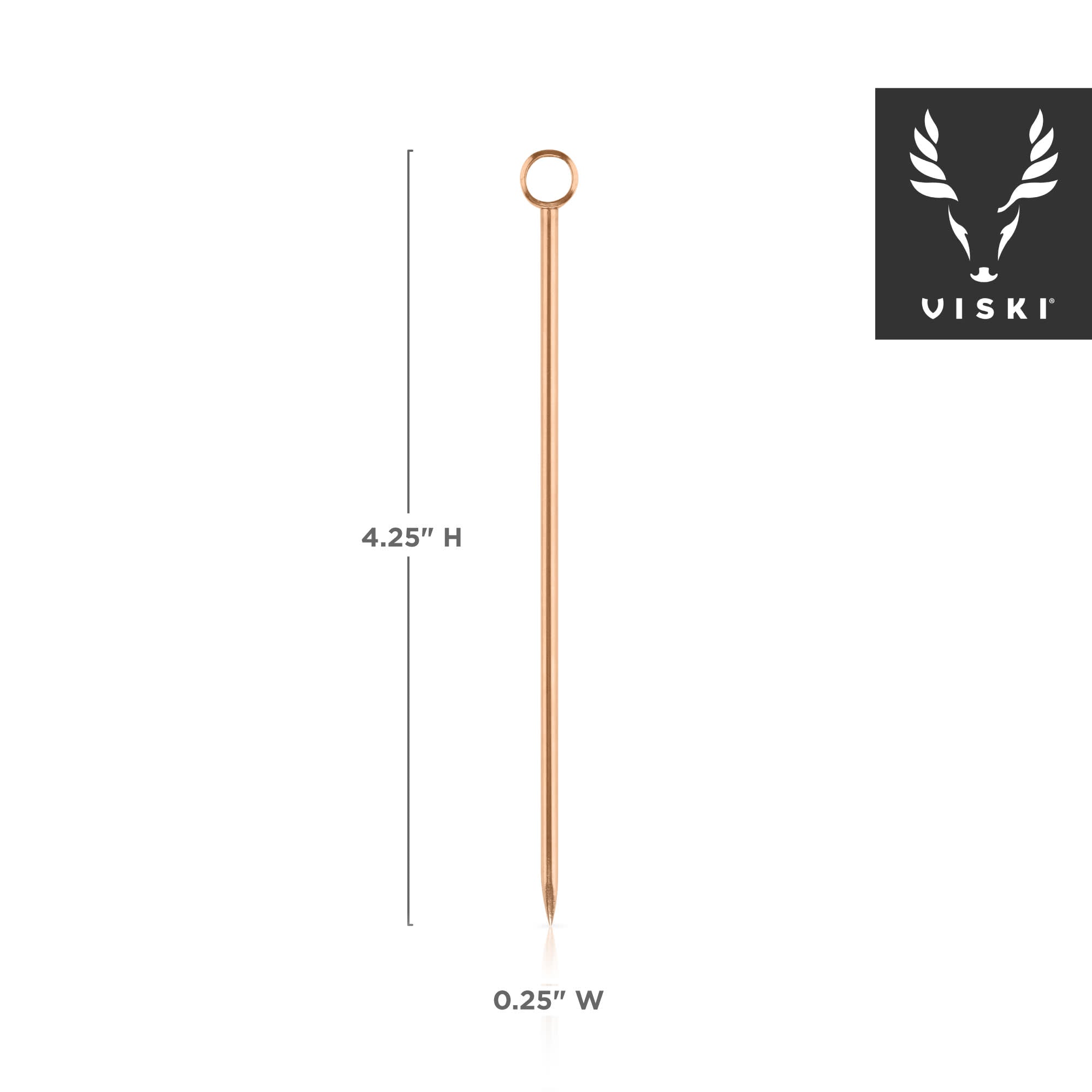 Premium Stainless Steel Summit Cocktail Picks Set of 6 - Elegant Drink Stirrers for Martini, Whiskey & Cocktail Garnish - Perfect for Home Bars, Parties & Wedding Receptions