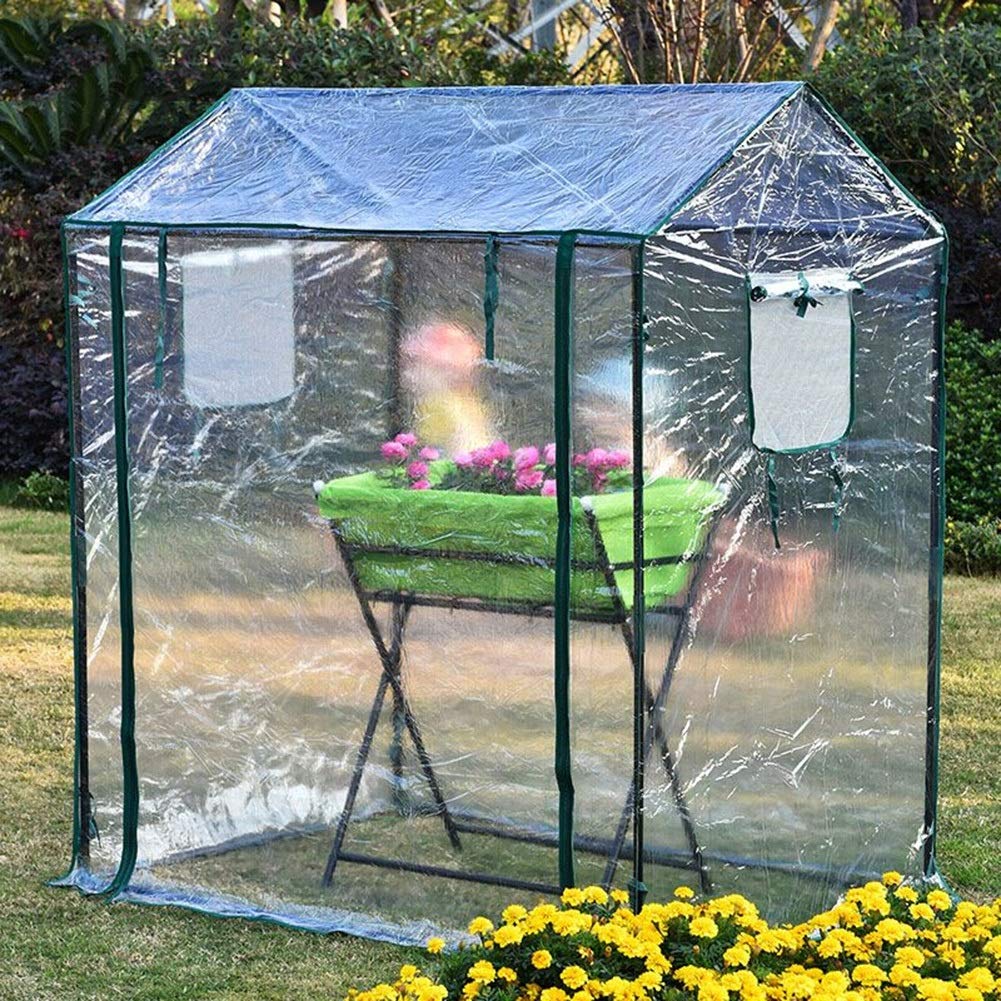 130cm × 90cm × 150cm Transparent Greenhouse Grow House for Outdoor Plants, Flowers & Vegetables - Cold Frame Protection for Gardening, Balcony & Backyard Use