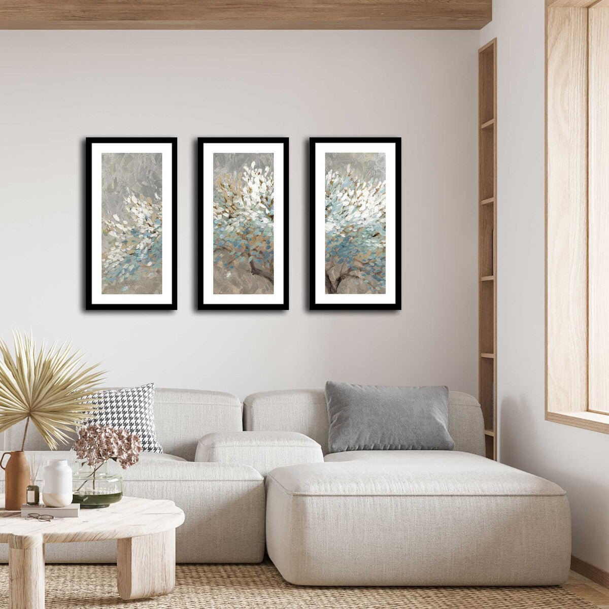 A Thousand White Lifetimes - 3 Piece Canvas Wall Art Set, Modern Abstract White Aluminum Prints for Living Room, Bedroom & Office Decor