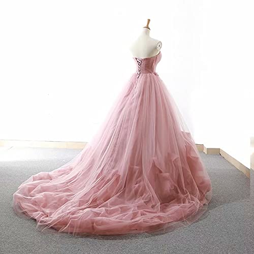 Luxurious Sweet 16 Flower Applique Tulle Quinceañera Dress - Elegant Wedding Ball Gown for Quinceañera, Sweet 16 Party & Formal Events