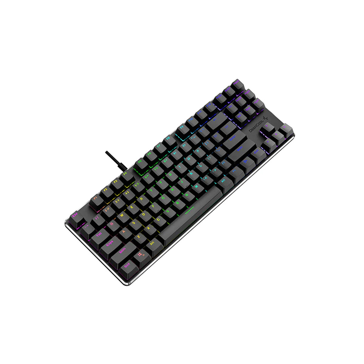 Deepcool KB500 TKL RGB Mechanical Gaming Keyboard - 87 Keys, Outemu Red Linear Switches, Anti-Ghosting, Wired USB for PC/Mac - Perfect for FPS, MOBA Gaming & Office Typing