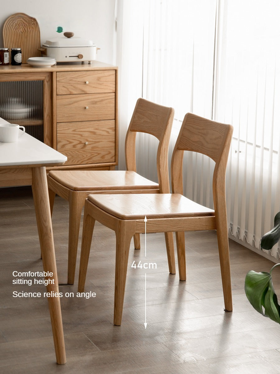 Solid Oak & Ash Wood Stacking Dining Chairs - Heavy Duty & Space-Saving for Restaurants, Events & Home Use
