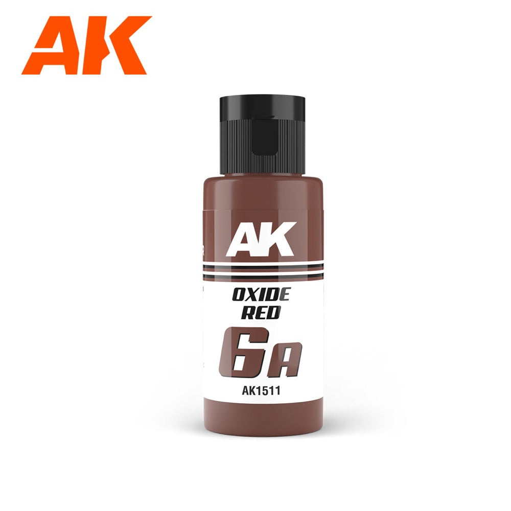 AK Interactive AK1511 Dual Exo Sc-Fi 6A Oxide Red 60ml Acrylic Paint - Premium Model & Miniature Paint for Warhammer, Gundam, Dioramas - Perfect for Sci-Fi & Fantasy Figure Painting
