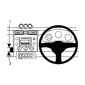 ClicOn No Holes Angled Dash Mount for Toyota FJ Cruiser 2007-2018 | Secure Phone Holder for Off-Road Adventures & Daily Commute
