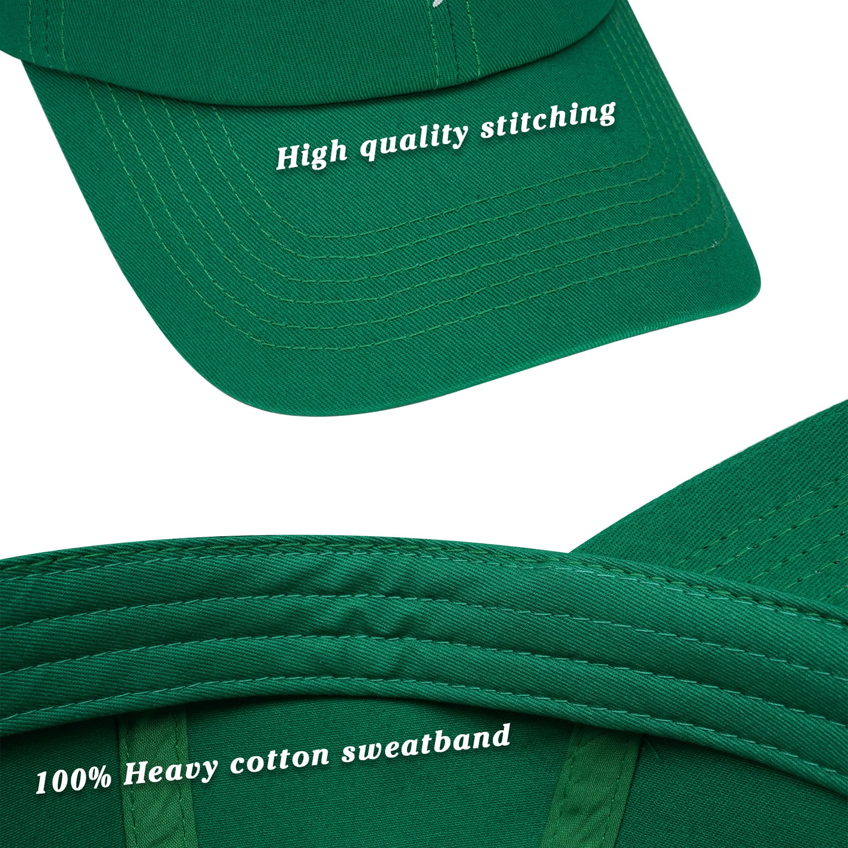 St. Patrick's Day Green Irish Baseball Cap for Men & Women - Shamrock Party Hat for St. Paddy's Day Celebrations, Parades & Irish Festivals