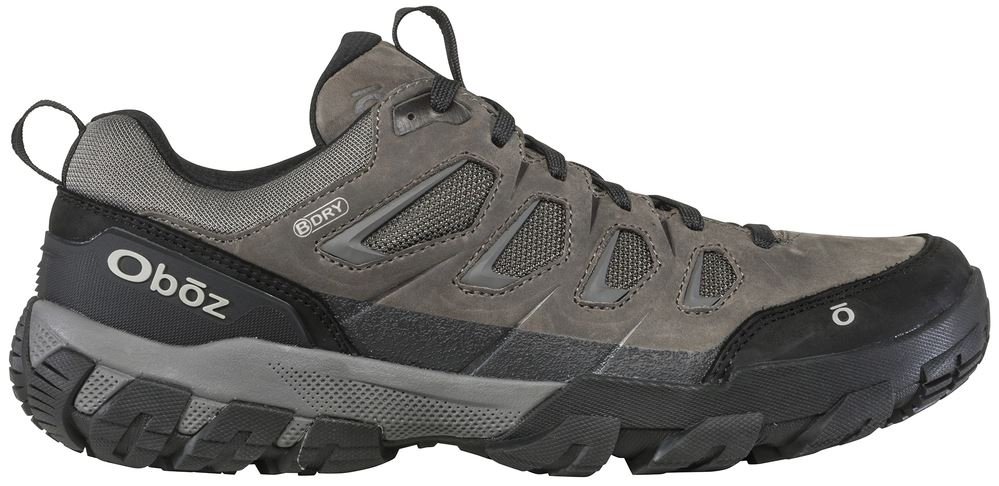 Oboz Sawtooth X Low B-Dry Wide Hiking Shoes for Men - Waterproof & Breathable Trail Shoes for Outdoor Adventures, Hiking, and Backpacking