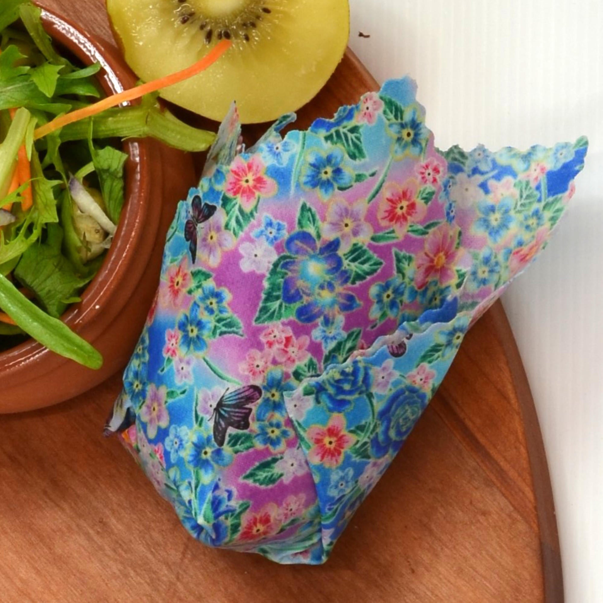 Eco-Friendly Small Beeswax Food Wraps - Reusable & Sustainable Alternative to Plastic Wrap for Fresh Food Storage | Perfect for Sandwiches, Fruits & Leftovers