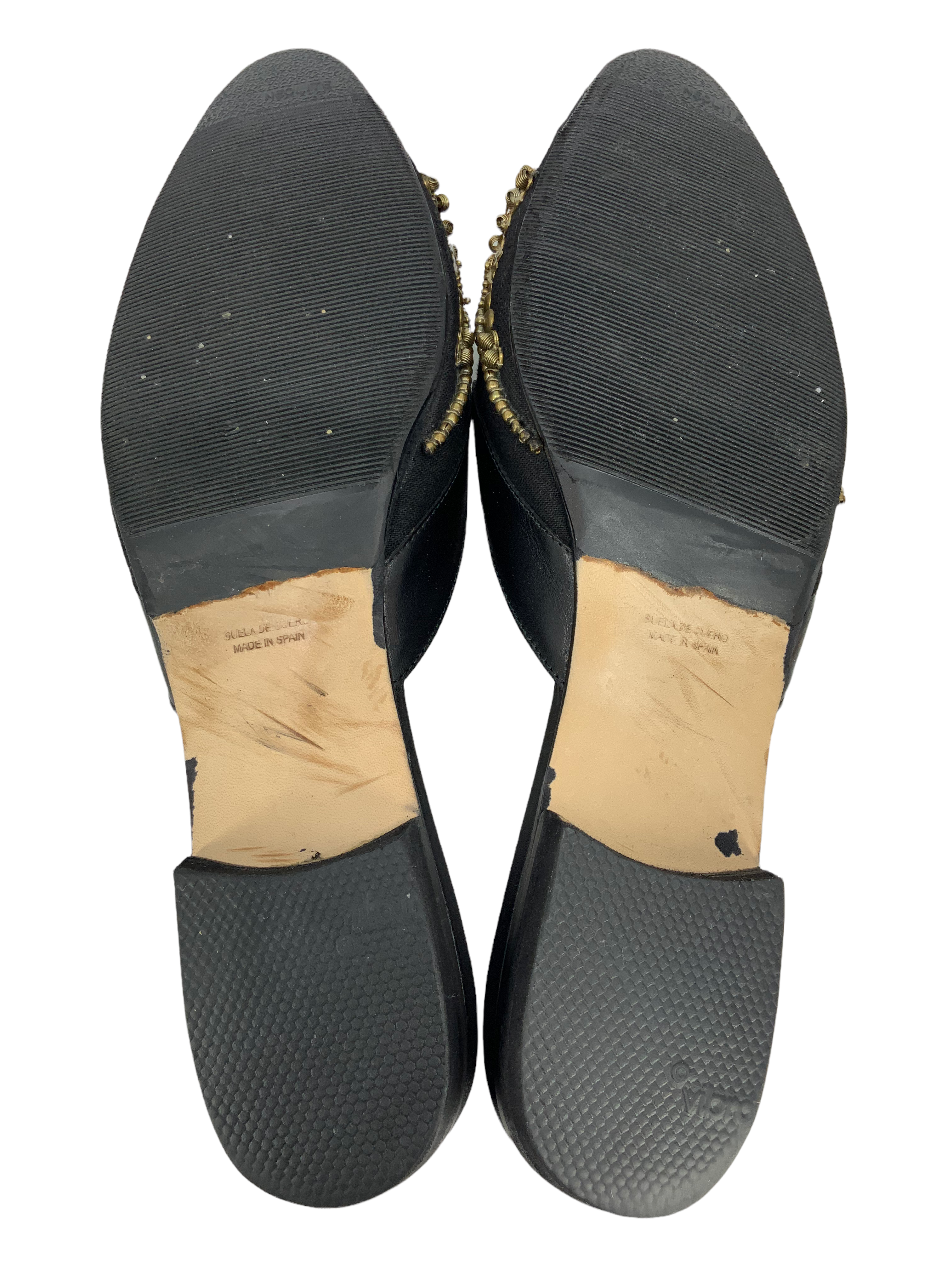 Oscar De La Renta Embroidered Spanish Canvas Mules Women's Size 11 | Comfortable Slip-On Shoes for Casual Wear, Beach & Summer Outfits