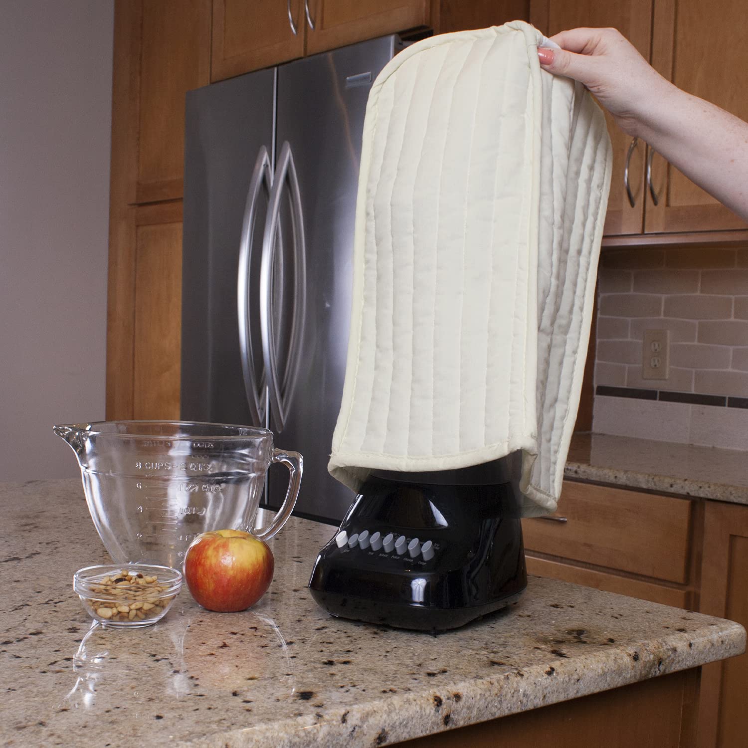 Ritz Blender Cover for Kitchen - Natural Fabric Blender Protector, Dust Cover for Blenders - Perfect for Home, Office, or Restaurant Use