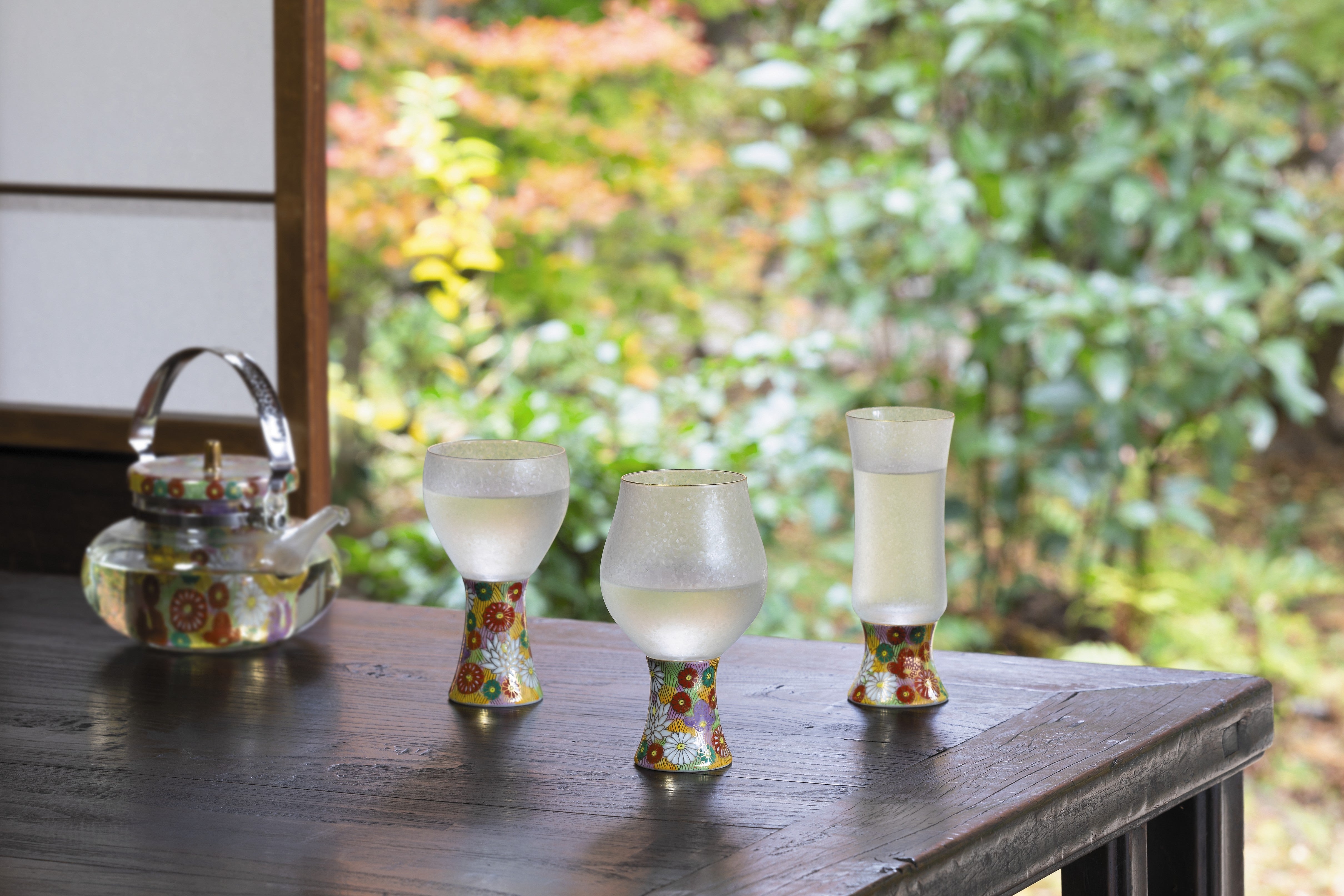 Mizore Kutani Premium Sake Cup - Handcrafted Japanese Ceramic Drinking Cup for Sake, Sushi & Asian Cuisine - Elegant Mellow Taste Design - Perfect for Home Dining, Gifts & Japanese Tea Ceremonies