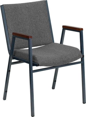 Heavy Duty FLASH HERCULES Series Stackable Fabric Chairs with Arms - Durable Conference & Event Seating for Offices, Banquets, and Classrooms
