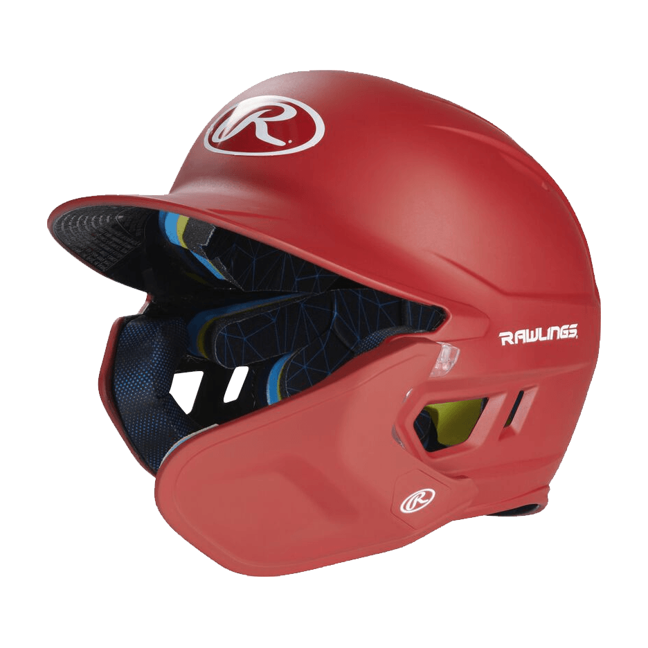 Rawlings MA07S Mach Adjust Senior Matte Baseball Batting Helmet with Adjustable Face Guard - Youth & Adult Baseball Protective Gear for Games & Practice