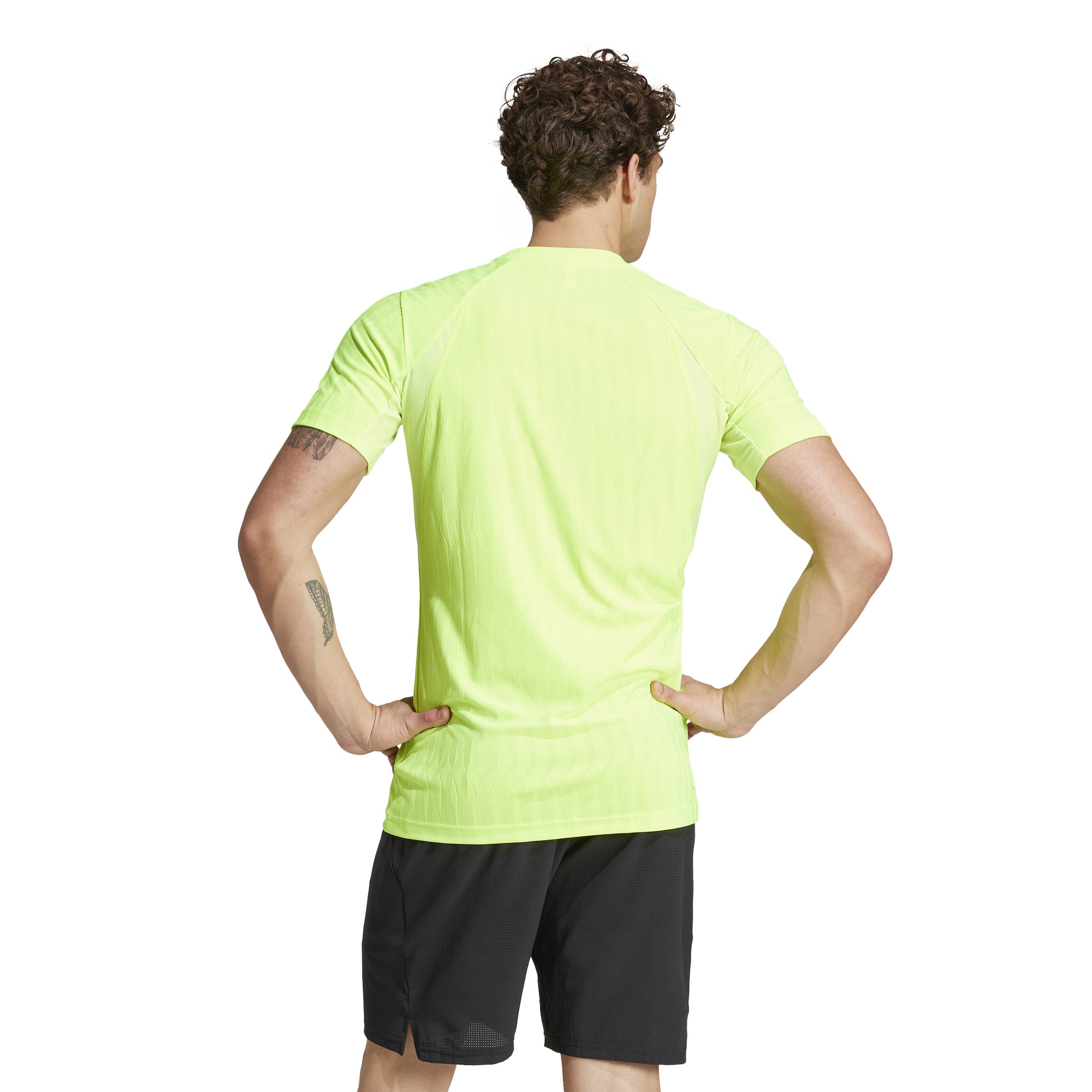 adidas Men's Freelift T-Shirt - Lightweight Performance Shirt for Running & Gym Workouts - Lime Green (JP4385) - Perfect for Sports, Training & Casual Wear