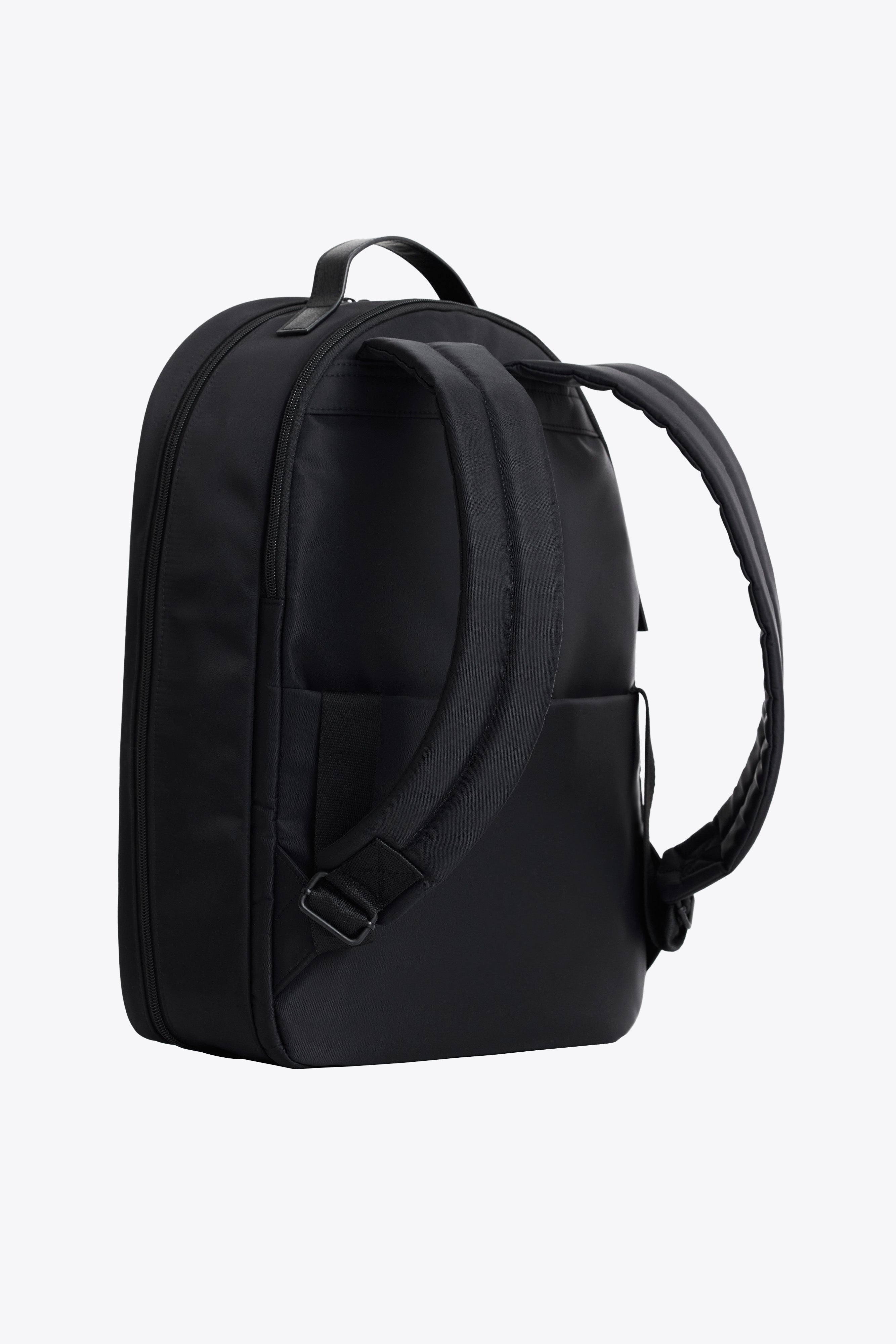 Premium Black Commuter Backpack for Men & Women - Waterproof Laptop Backpack with USB Charging Port - Ideal for Work, Travel & Daily Use