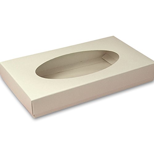 200 Pack White Oval Window Candy Boxes - 5 3/4