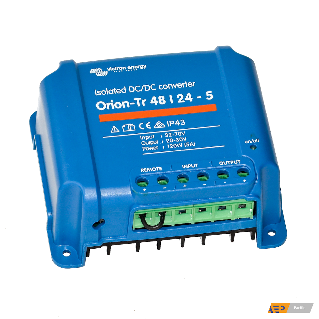 Orion TR Isolated DC-DC Converter 48V to 24V 5A 120W - Power Supply for RVs, Boats, Solar Systems & Industrial Equipment