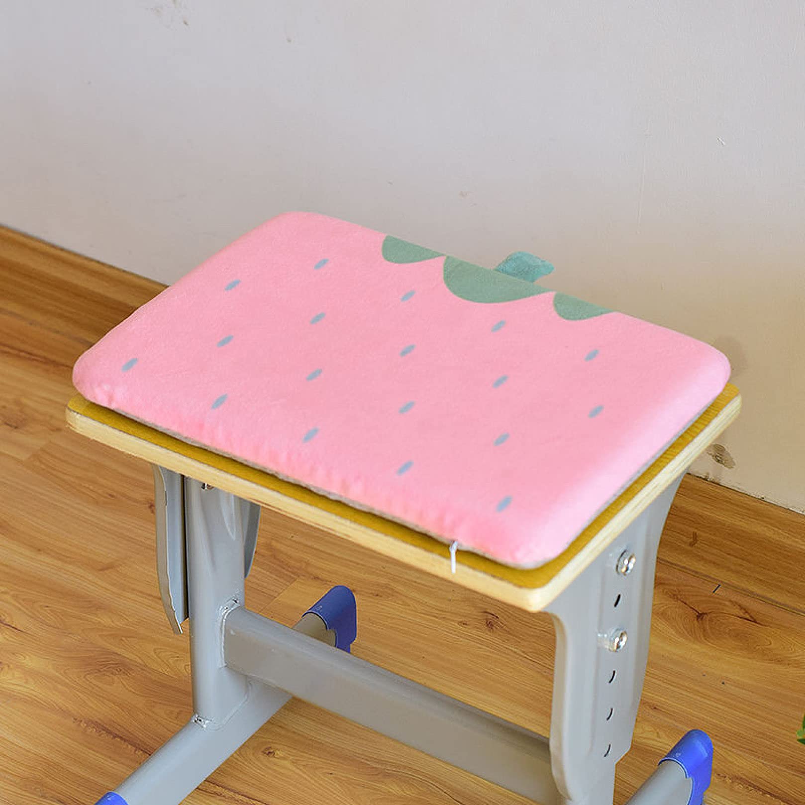Comfortable Foam Seat Cushion with Cute Fruit Pattern - Non-Slip Rectangle Chair Pad for Students, Office & Classroom - Perfect for Desks, Stools, and Chairs