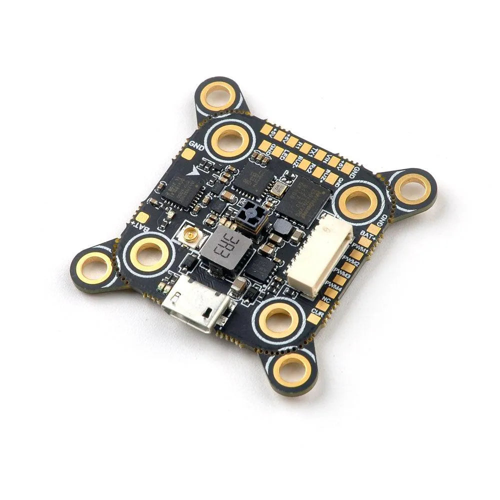 HappyModel Pancake 2 6S AIO F4 Flight Controller with Built-in SPI ELRS 2.4G & 400mW OpenVTX - Compatible with 20×20 & 35.5×35.5 Stacks - Perfect for FPV Drone Racing and Freestyle Flying